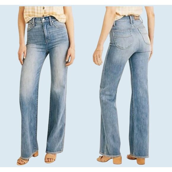 MADEWELL 11" High Rise Flare Retro Jeans Size 24 - Picture 1 of 8